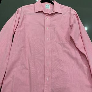 Brooks Brothers Pink Slim Fit Long Sleeve